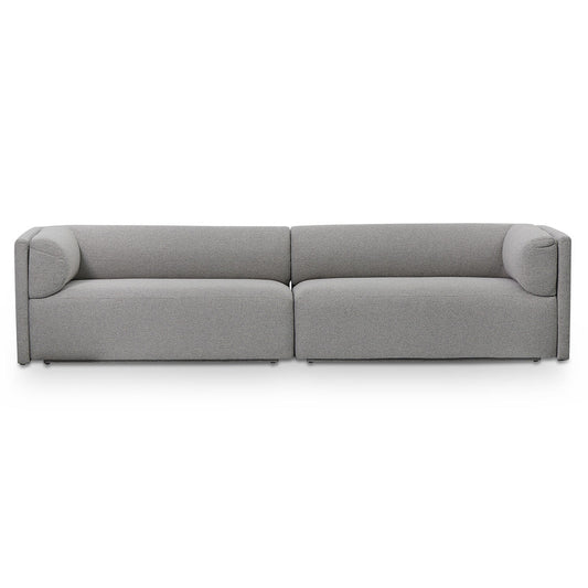 Zeus 4 Seater Fabric Sofa - Grey