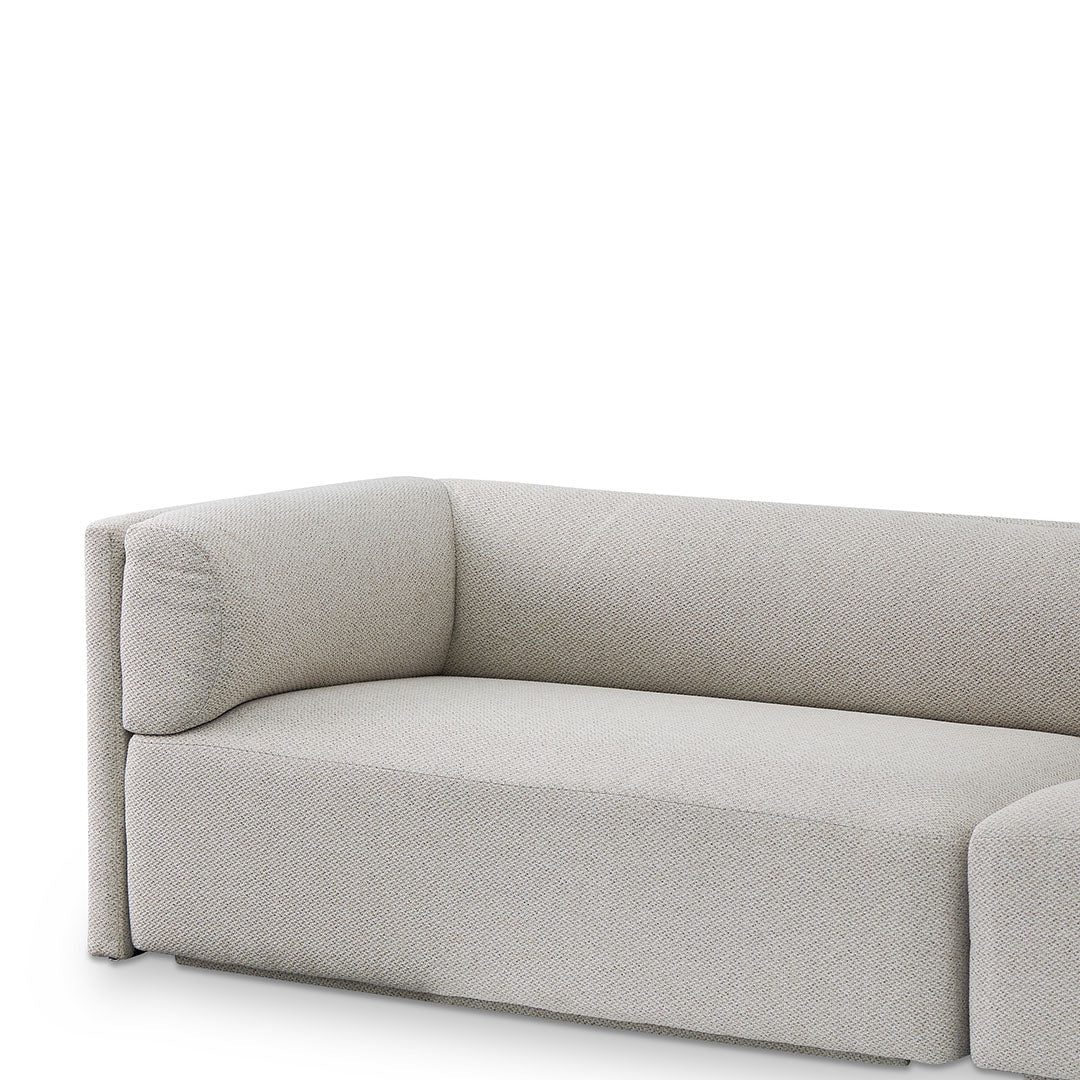 Zeus 4 Seater Fabric Sofa - Sterling Sand