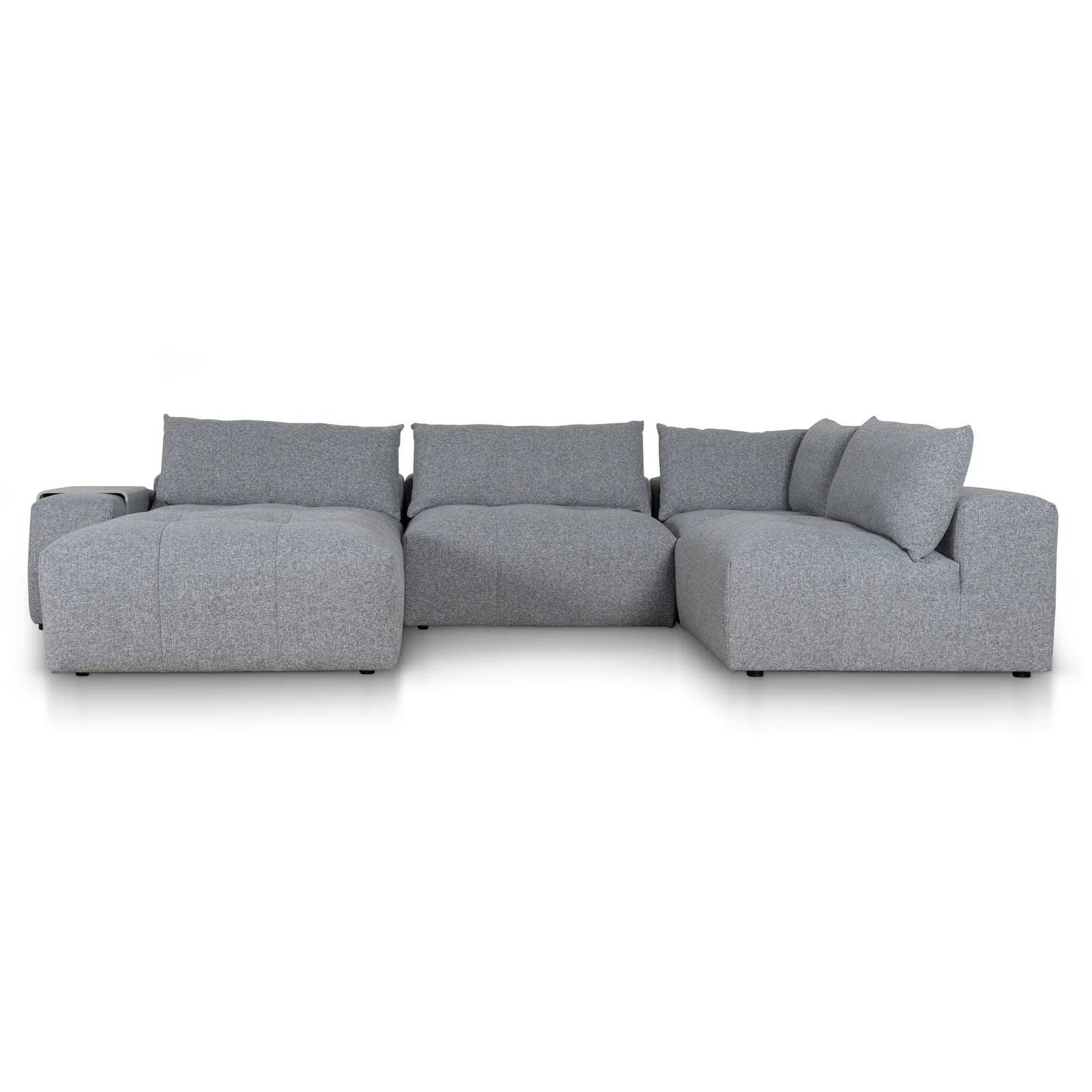 Rowan Right Chaise Fabric Sofa - Glacier Grey