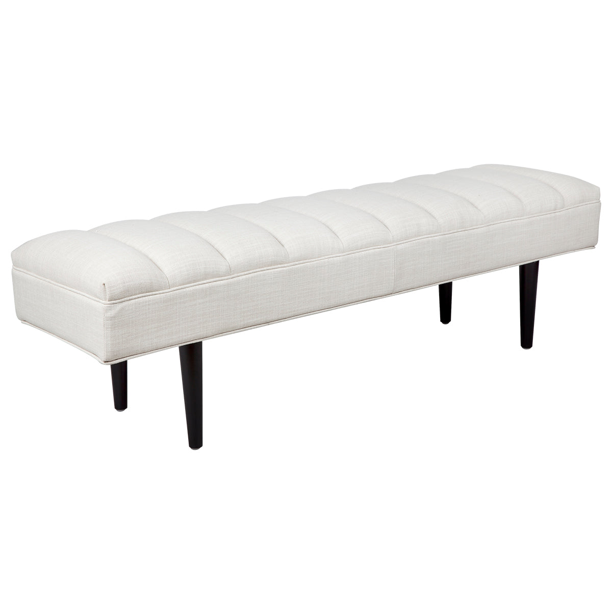 Central Park Bench Ottoman - Natural Linen