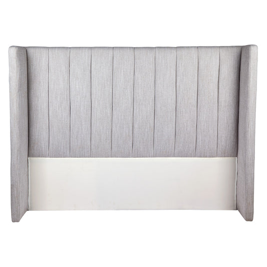 Central Park Queen Bedhead - Grey Linen