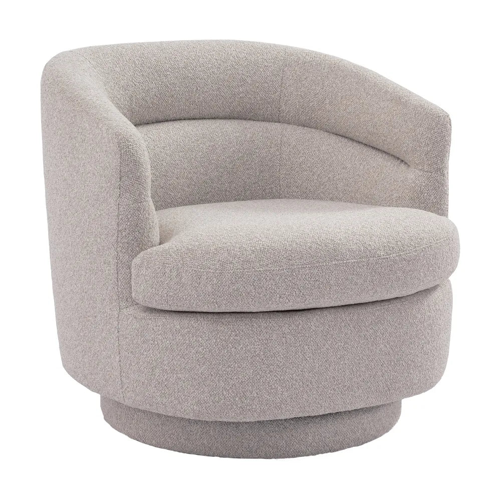 Holly Swivel Arm Chair - Warm Grey