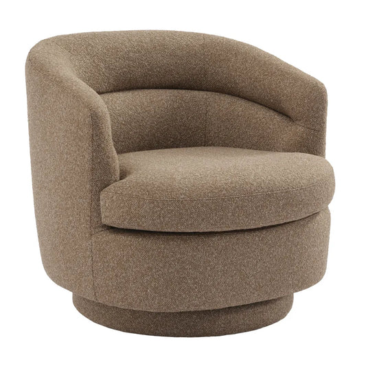 Holly Swivel Arm Chair - Cocoa Mocha