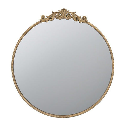 Baroque Gold Round Mirror Large