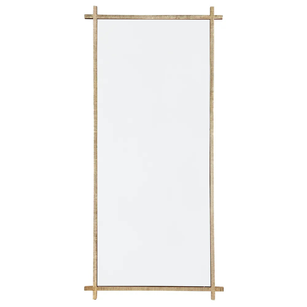 Oliverio Floor Mirror - Gold Leaf