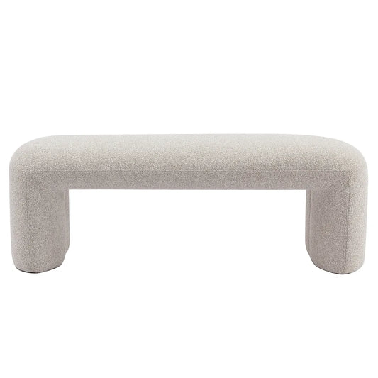 Piper Bench Ottoman - Warm Grey