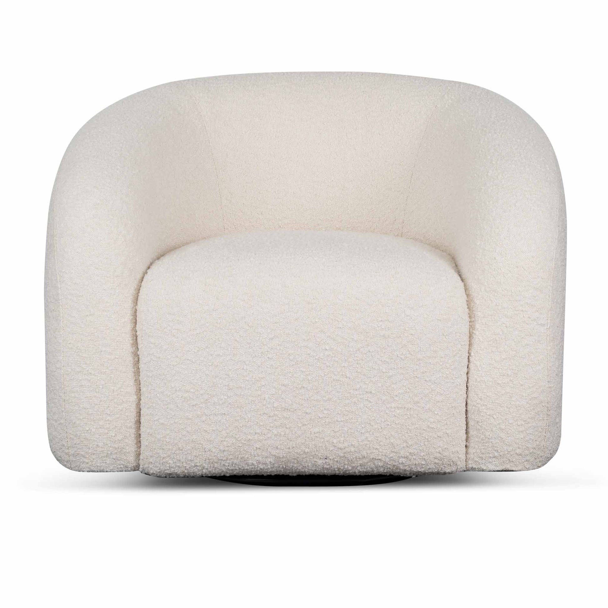 Jupiter Arm Chair - Ivory White Boucle