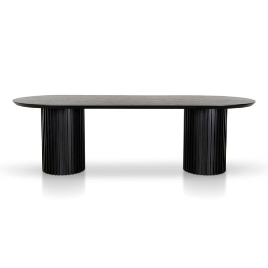 Martin 2.5m Wooden Dining Table - Black