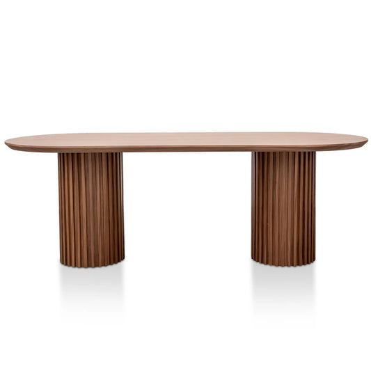 Martin 2.5m Wooden Dining Table - Walnut