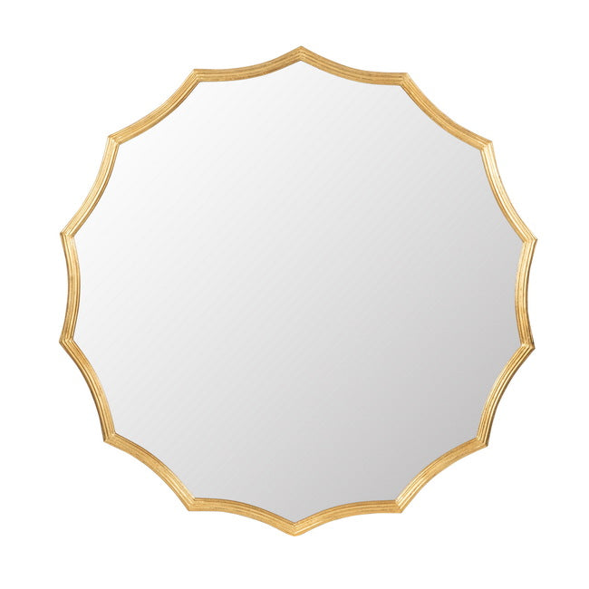 Minyama Scalloped Gold Mirror