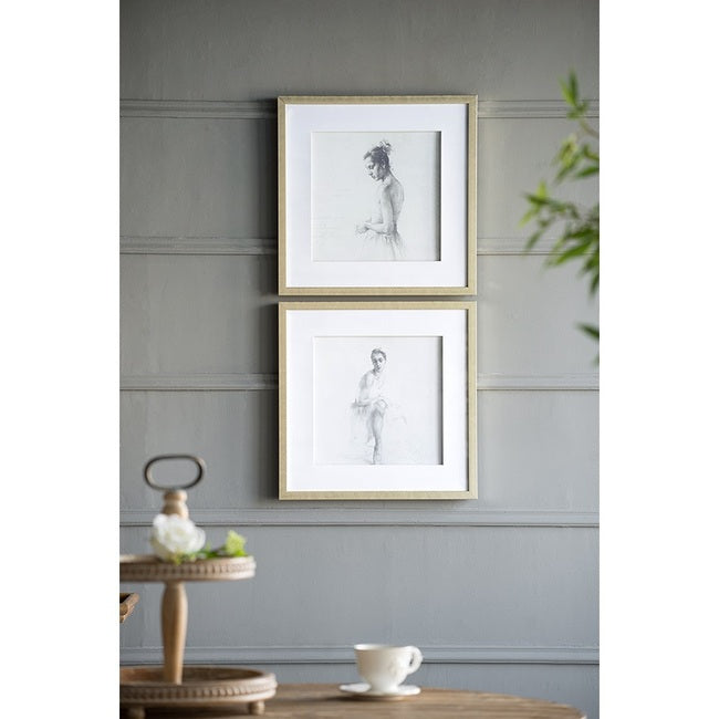 Ballerina Framed Prints Set of 2