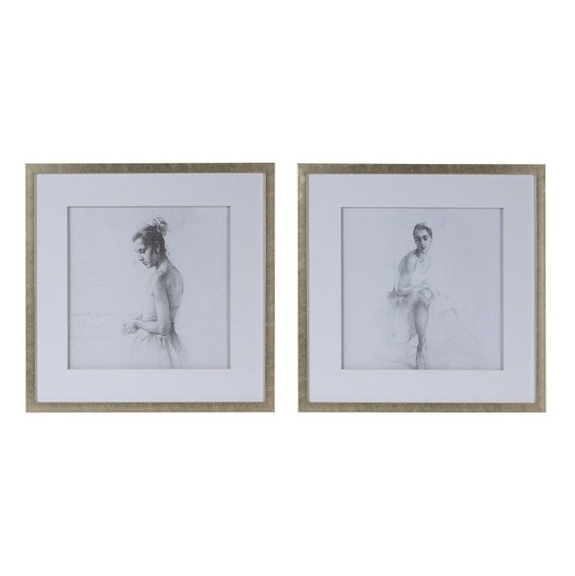 Ballerina Framed Prints Set of 2