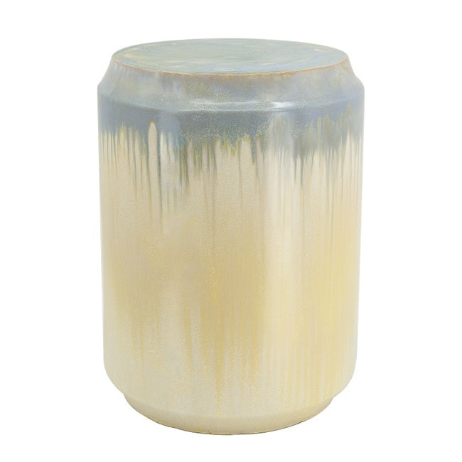 Florence Reactive Glaze Ceramic Stool 33 X 33 X 45.7cm