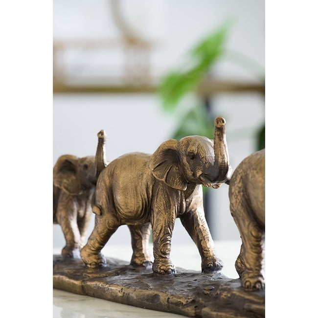 Elephant Family Statue