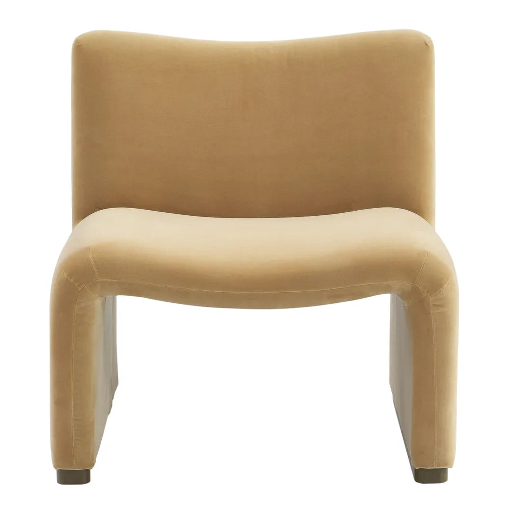 Beau Occasional Chair - Ochre Velvet