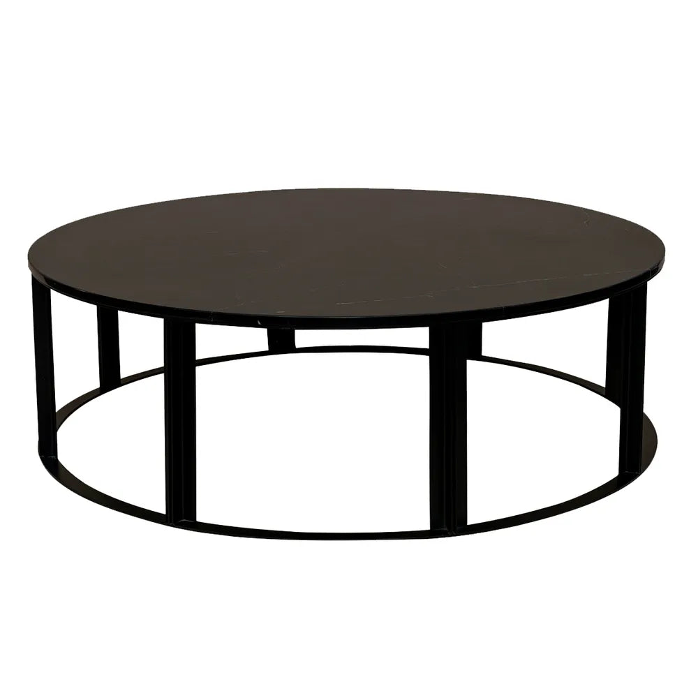 Bowie Marble Coffee Table - Medium Black