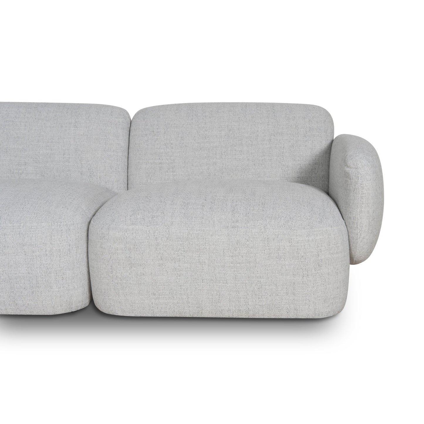 Nimbus Left Chaise Modular Sofa - Cloud Grey