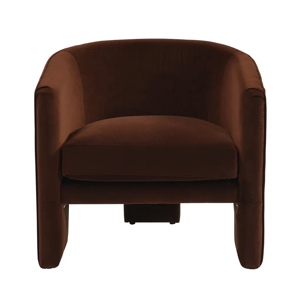 Kylie Armchair - Dark Chocolate Velvet