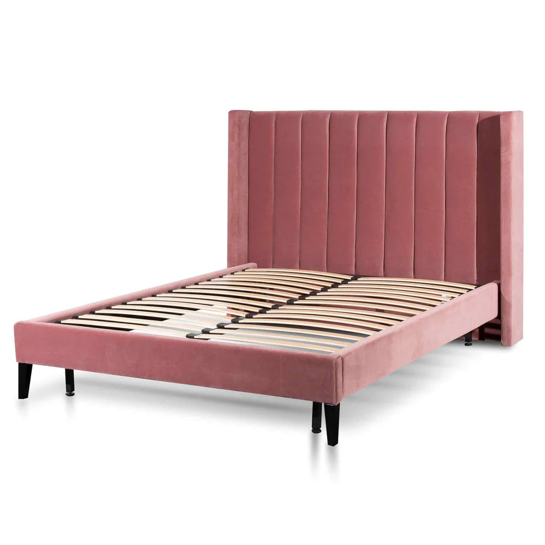 Rigel King Bed Frame - Blush Peach