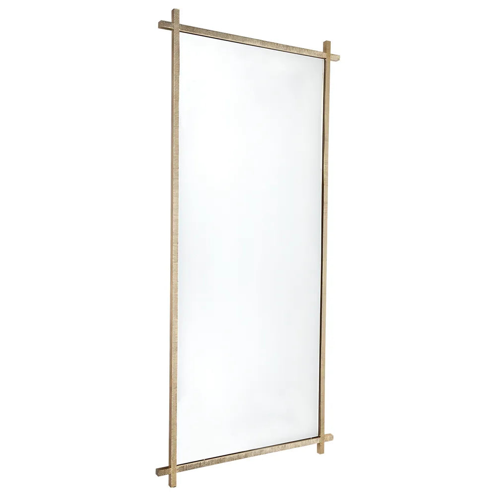 Oliverio Floor Mirror - Gold Leaf