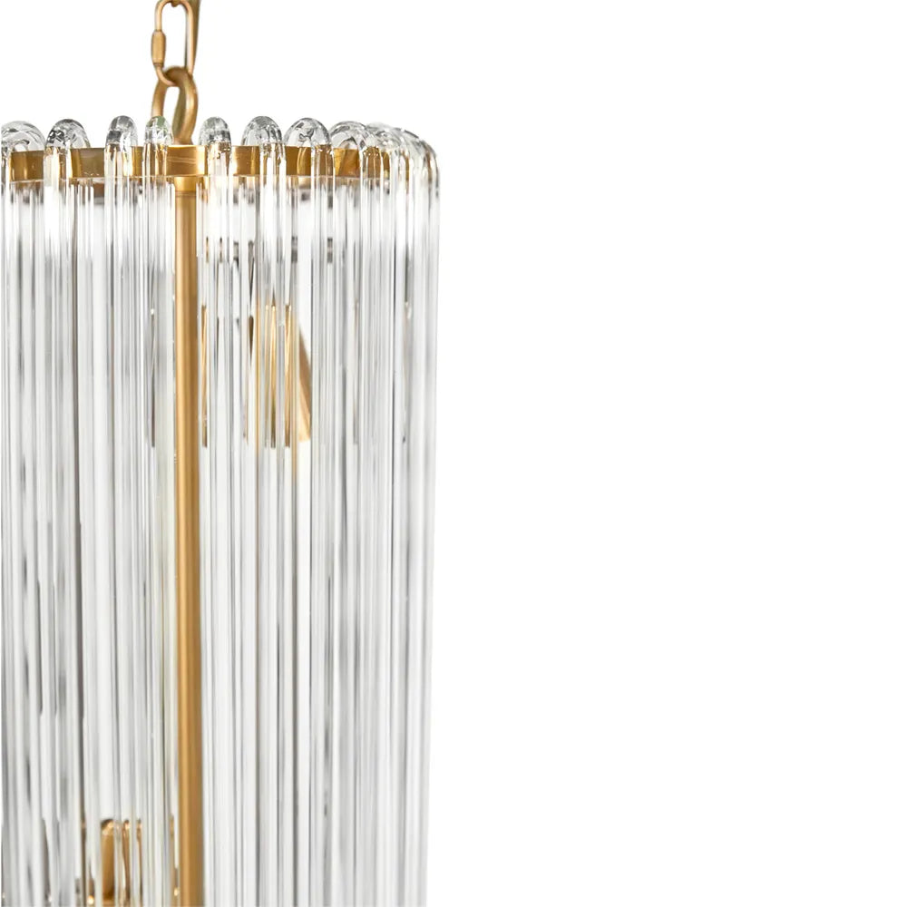 Zara Pendant - Long Brass