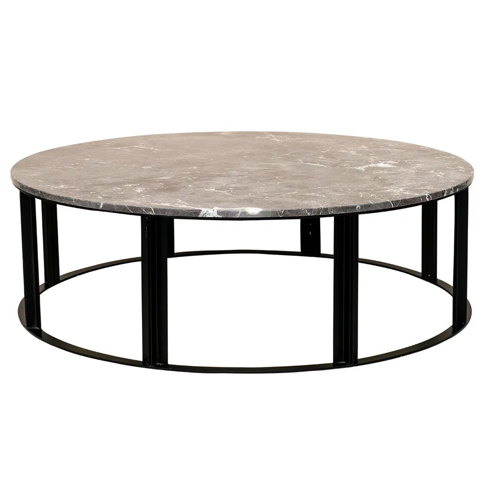 Bowie Marble Coffee Table - Large Grey