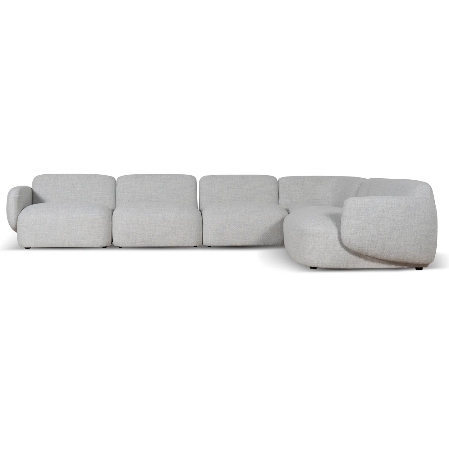 Nimbus Right Chaise Modular Sofa - Cloud Grey