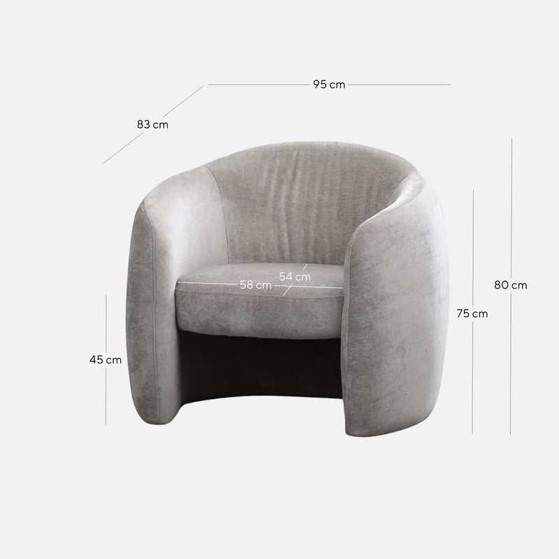 Carlisle Armchair - Platinum Grey