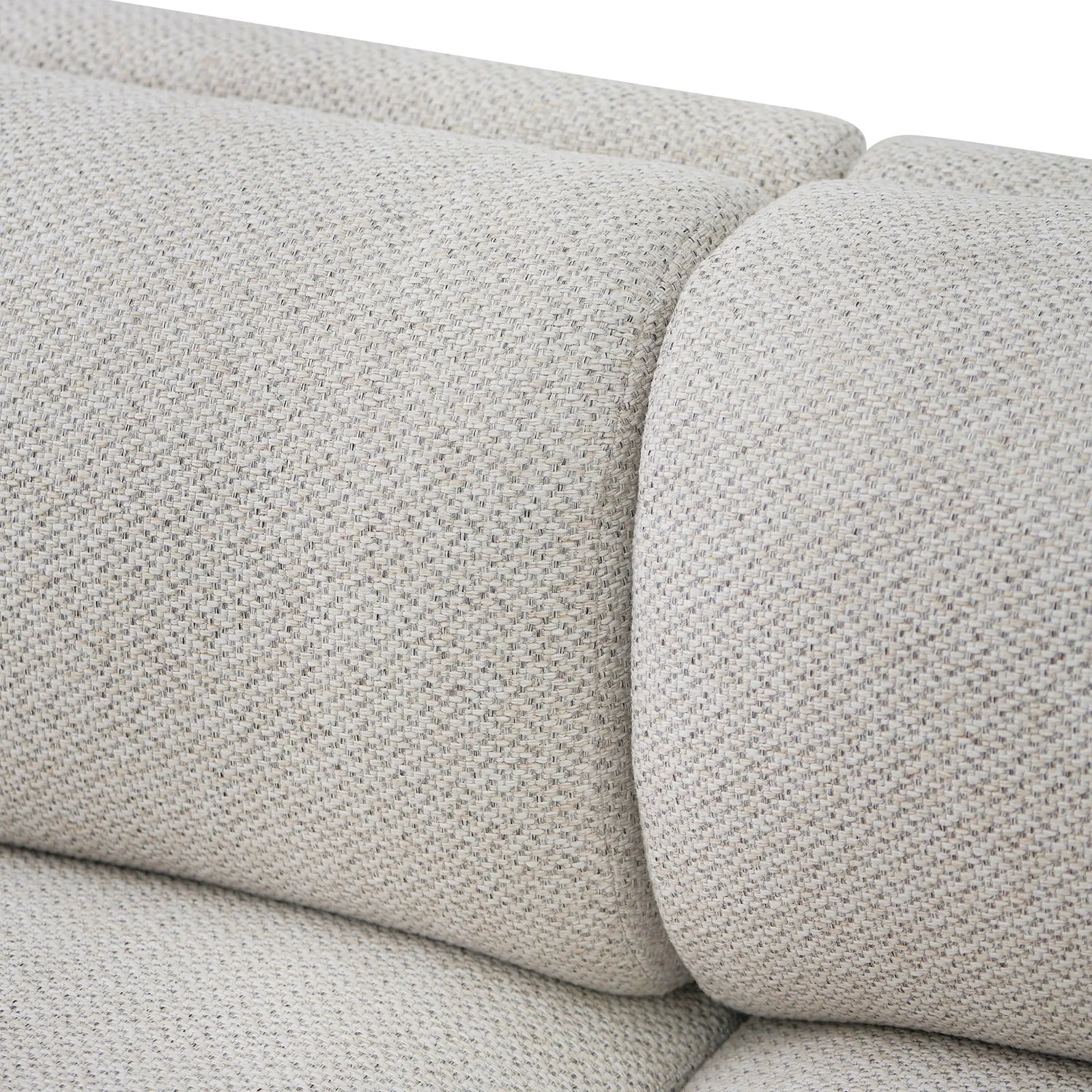 Zeus 4 Seater Fabric Sofa - Sterling Sand