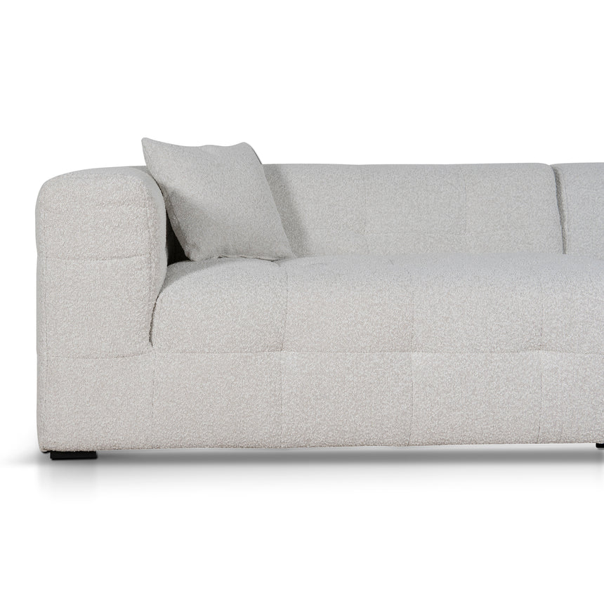 Clara 4 Seater Right Chaise Sofa - Pearl Boucle