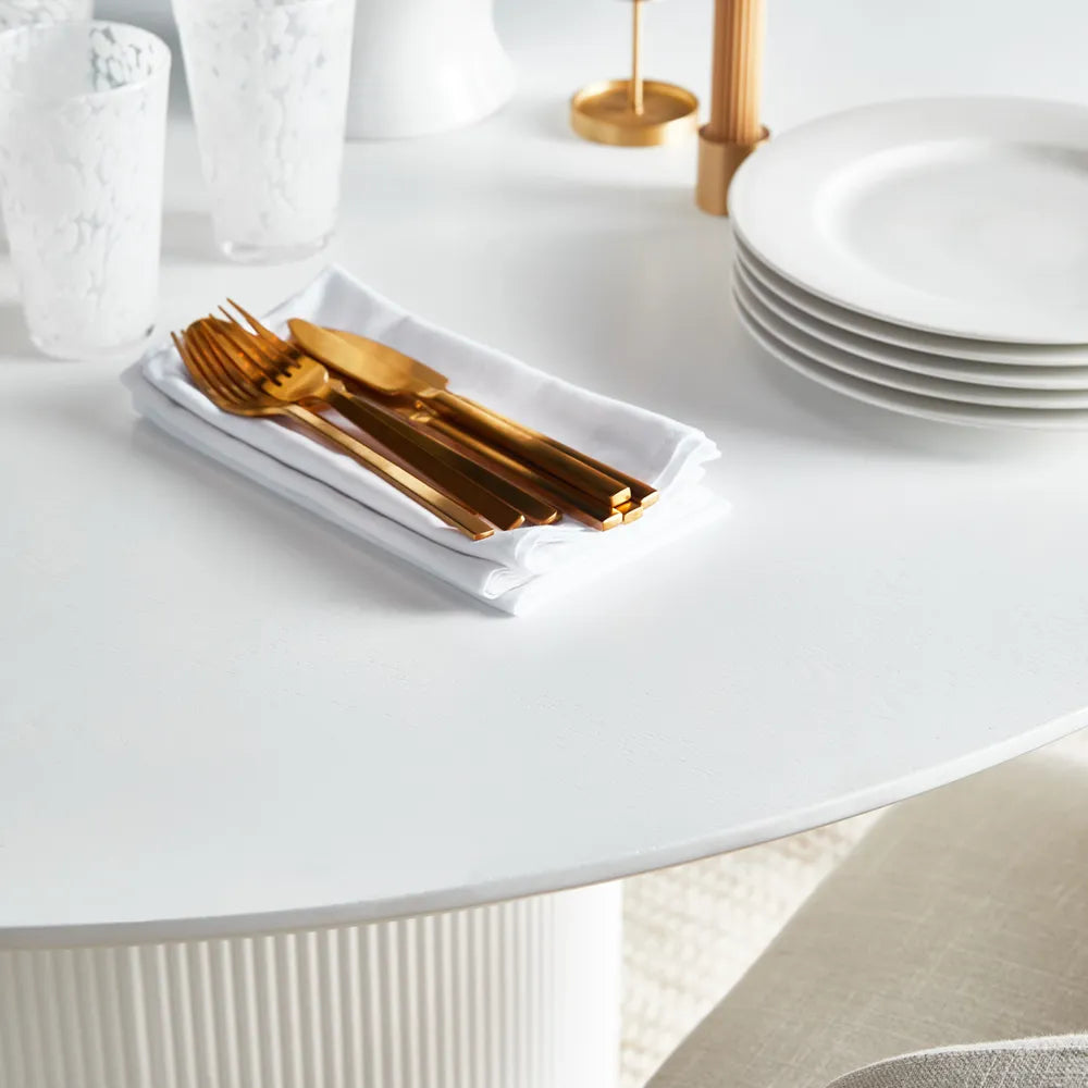 Arlo Round Dining Table - 1.5m White