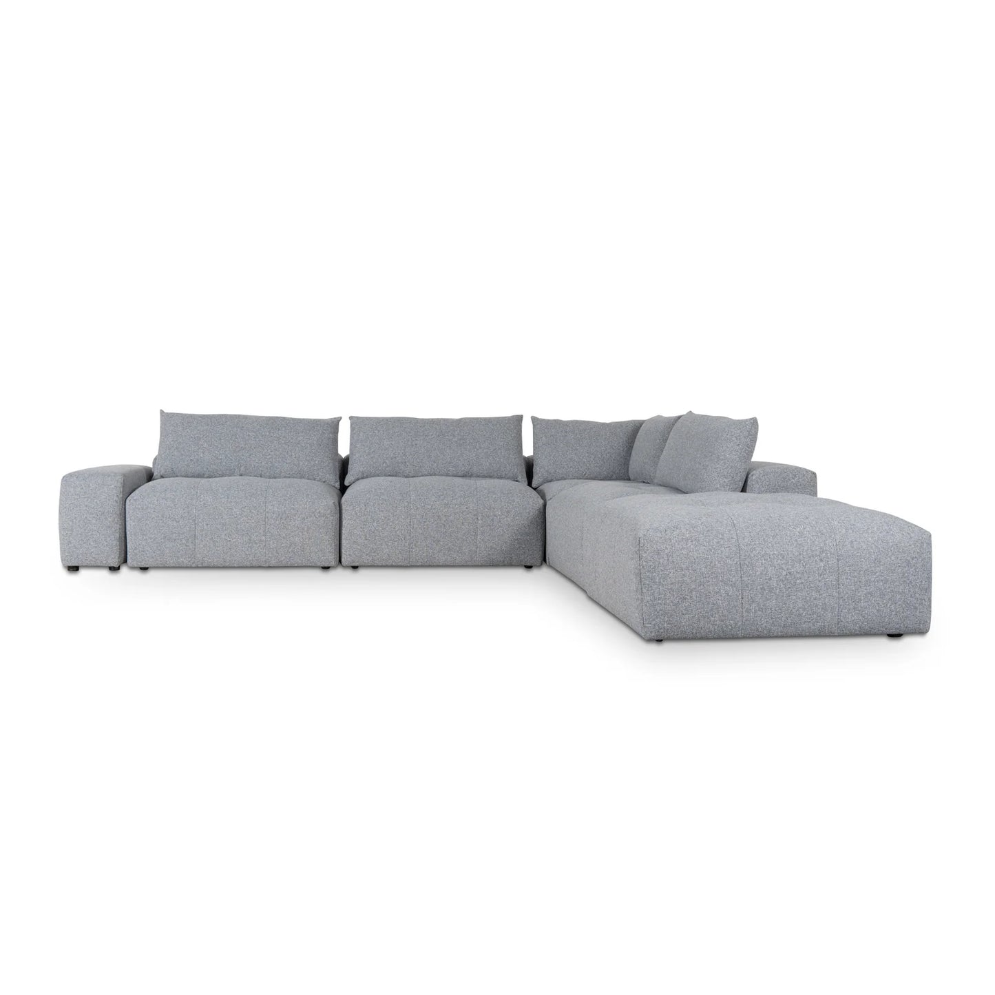 Rowan Right Chaise Fabric Sofa - Glacier Grey