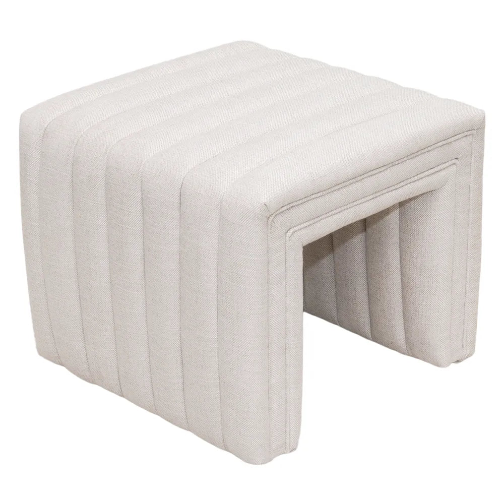 Savoy Stool - Natural Linen