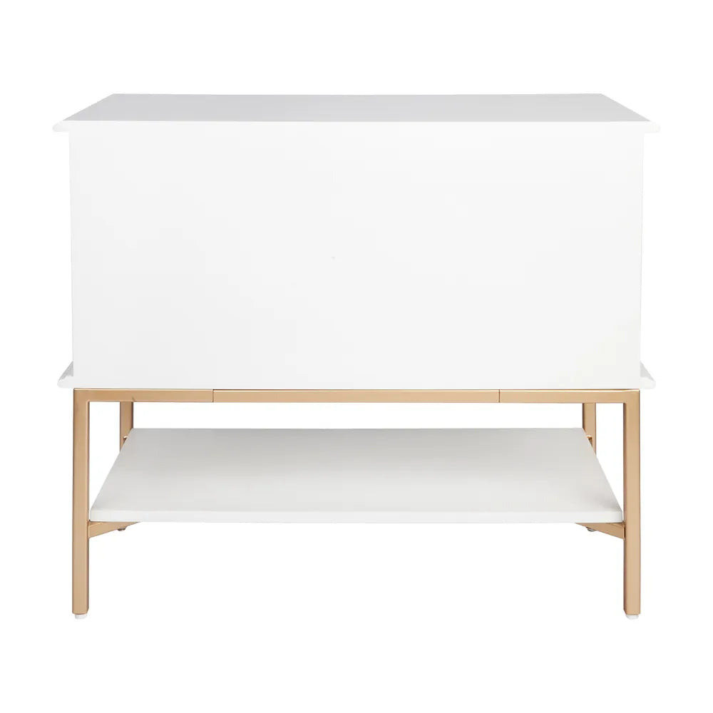 Aimee Bedside Table - Large White