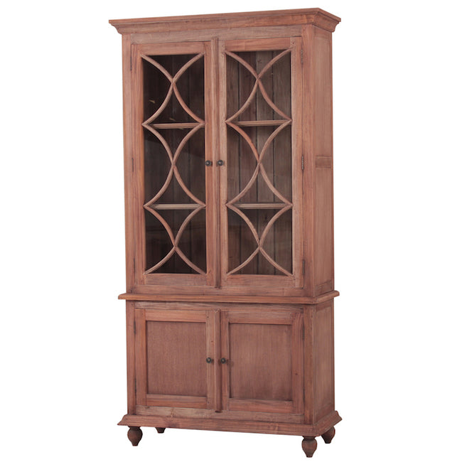 Isabella Country Cottage Display Cabinet Natural