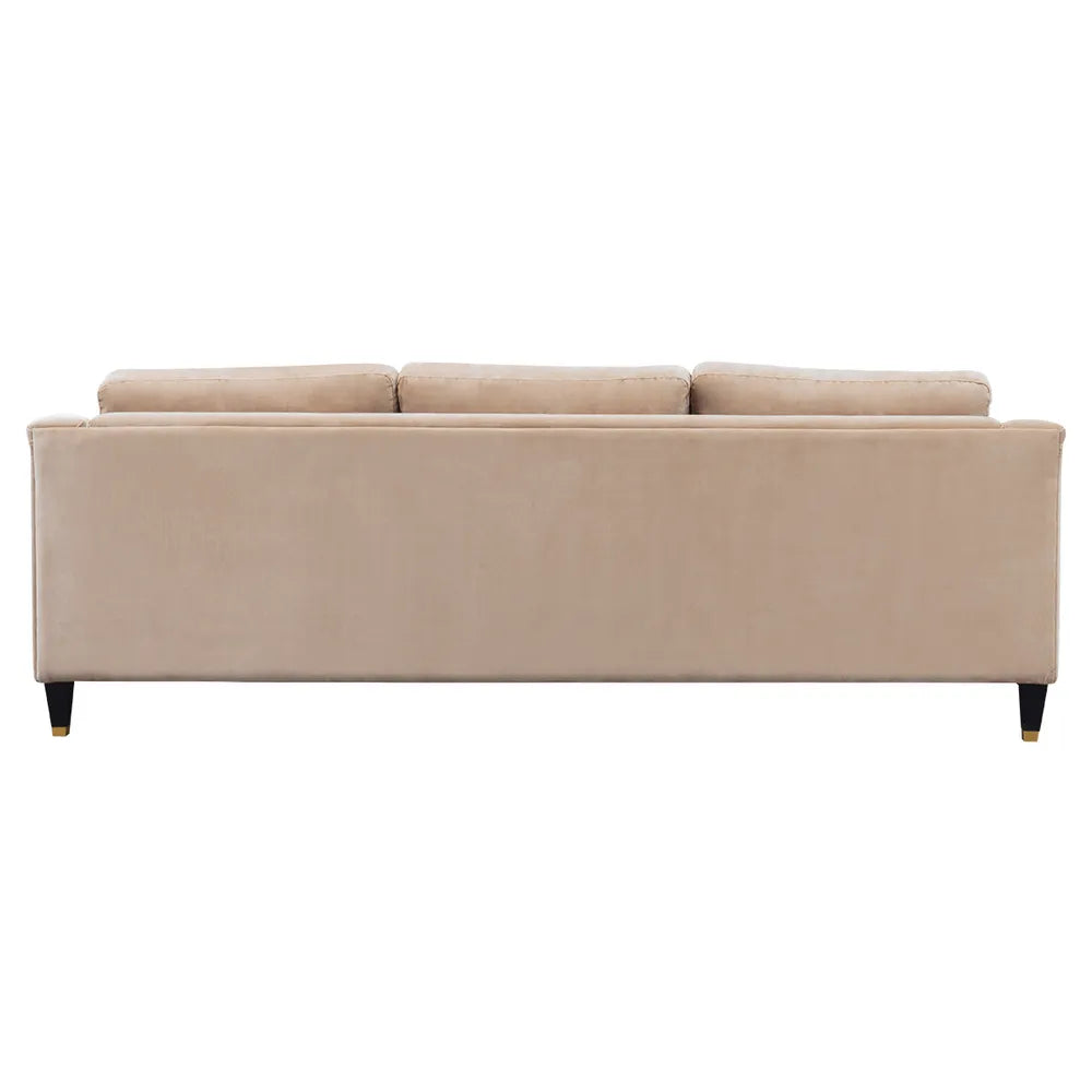 Aerin 3 Seater Sofa - Taupe Velvet