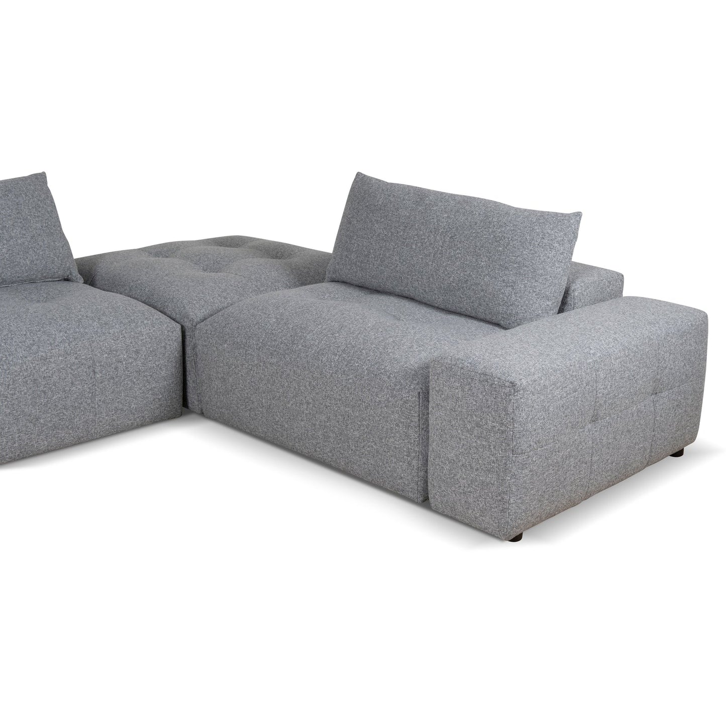 Rowan Right Chaise Fabric Sofa - Glacier Grey