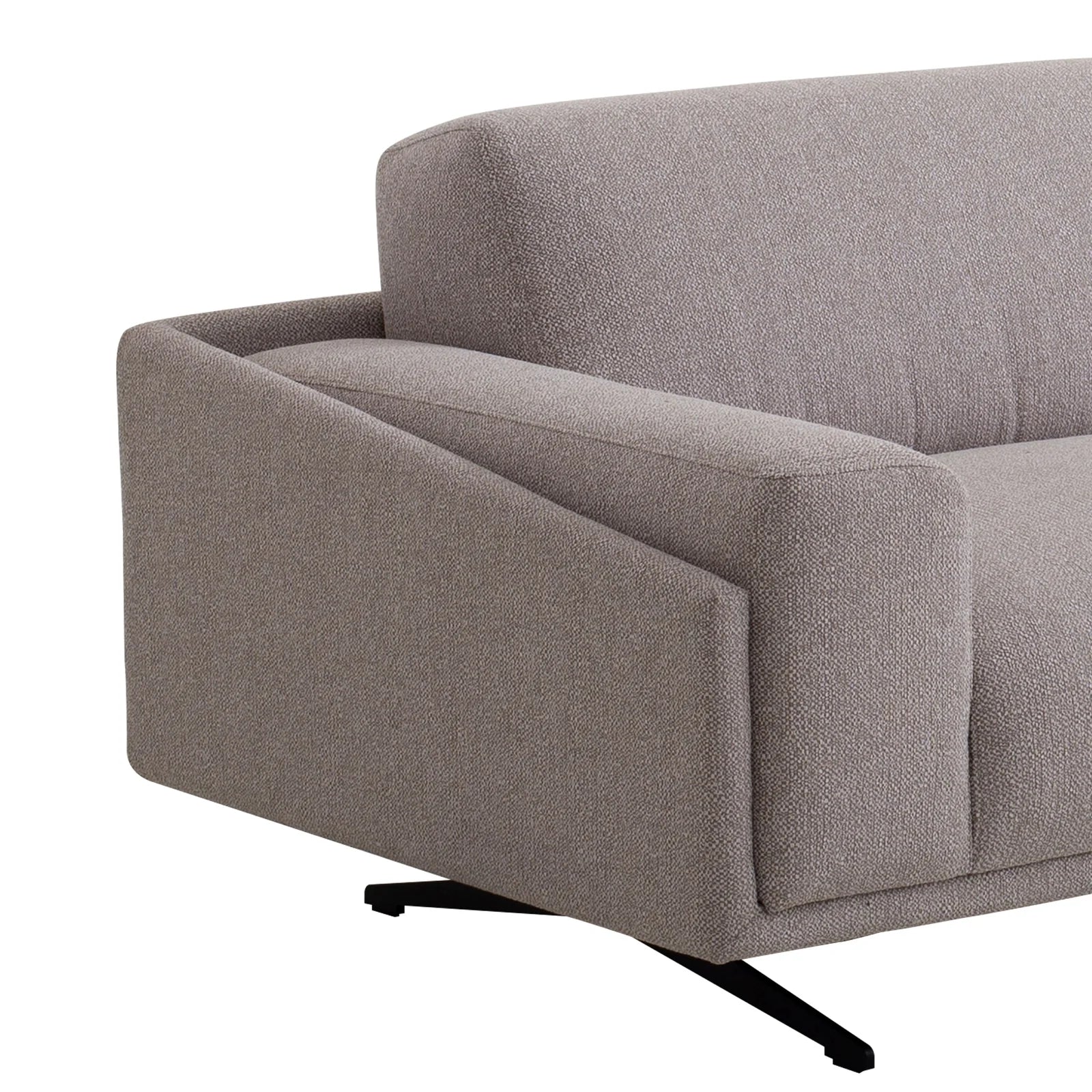 Alexis 3 Seater Fabric Sofa - Dusty Grey