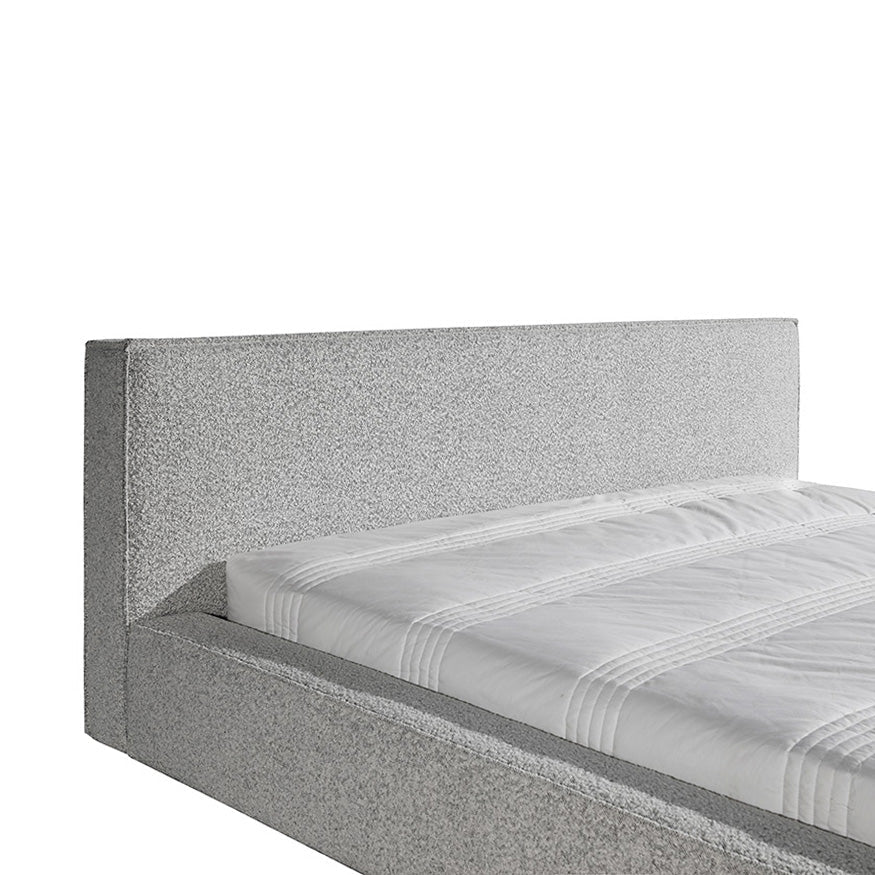 Aria King Bed Frame - Pepper Boucle