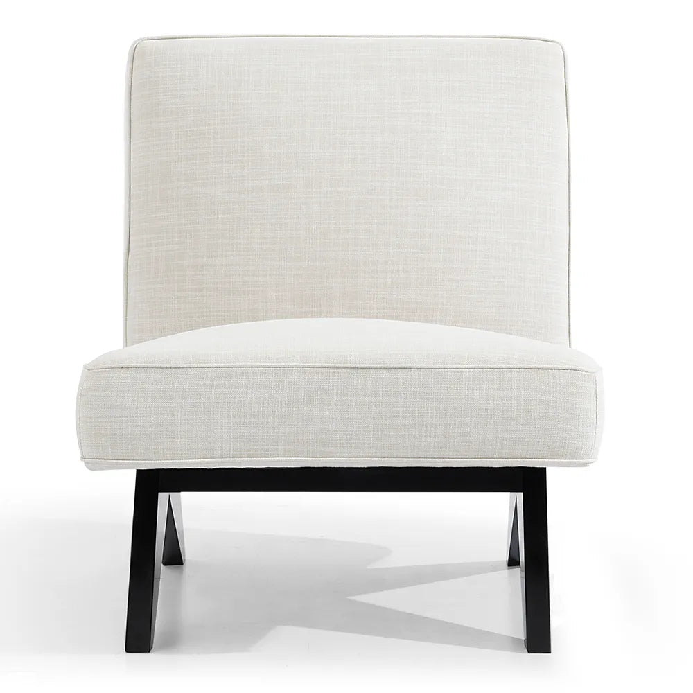 Martyn Slipper Chair - Off White Linen