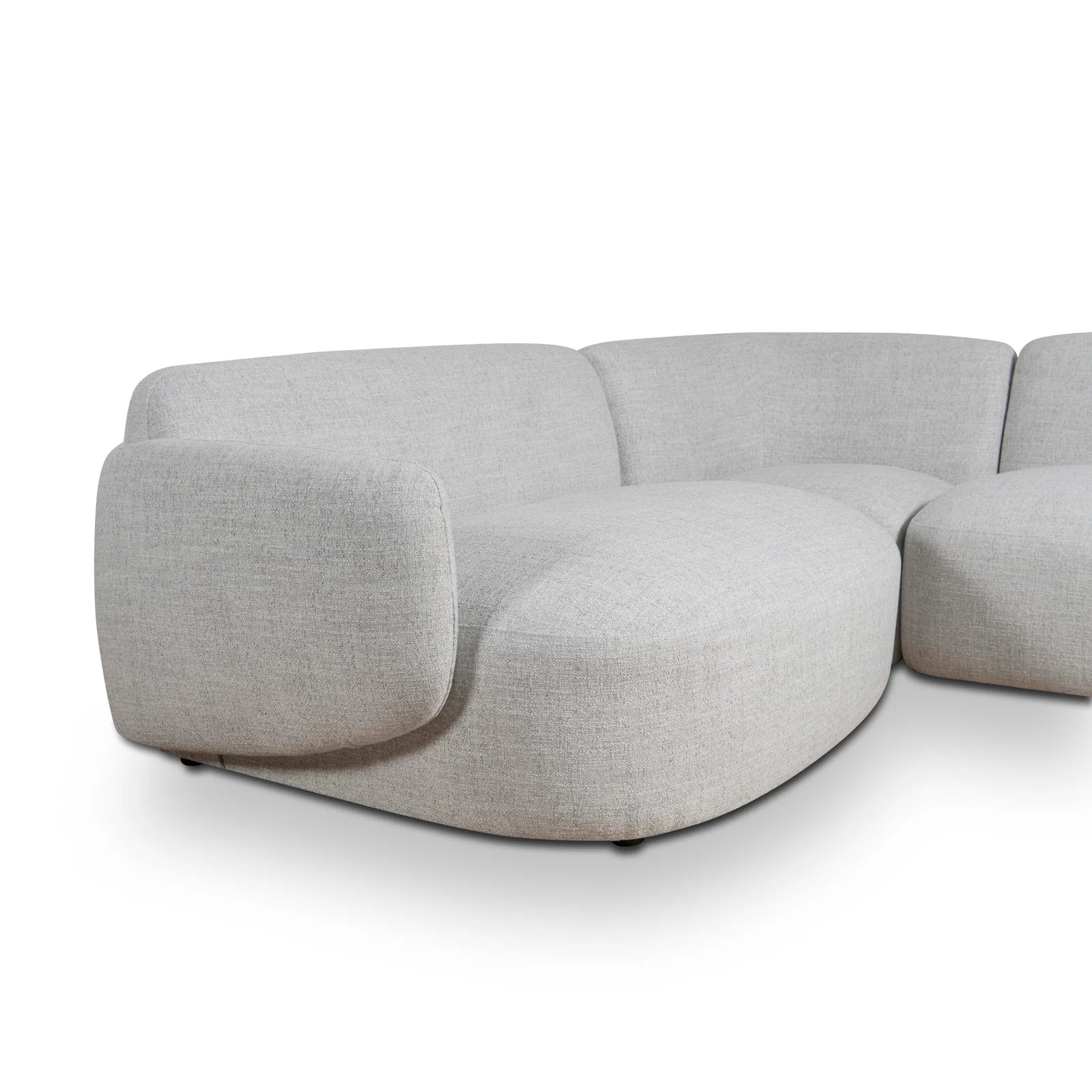 Nimbus Left Chaise Modular Sofa - Cloud Grey