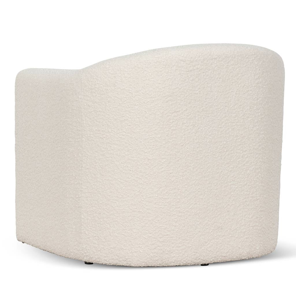 Aberum Armchair - Ivory White Boucle