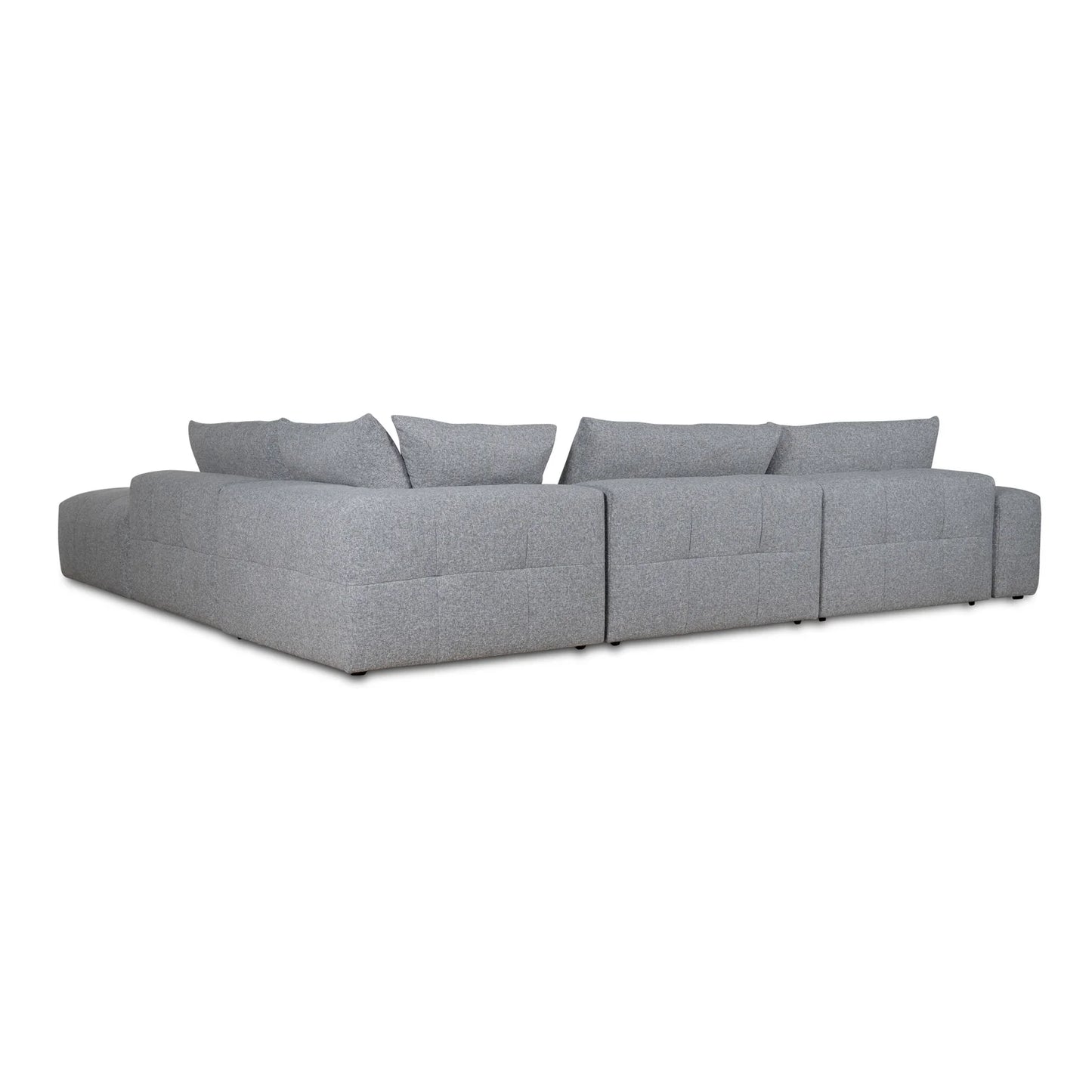 Rowan Right Chaise Fabric Sofa - Glacier Grey