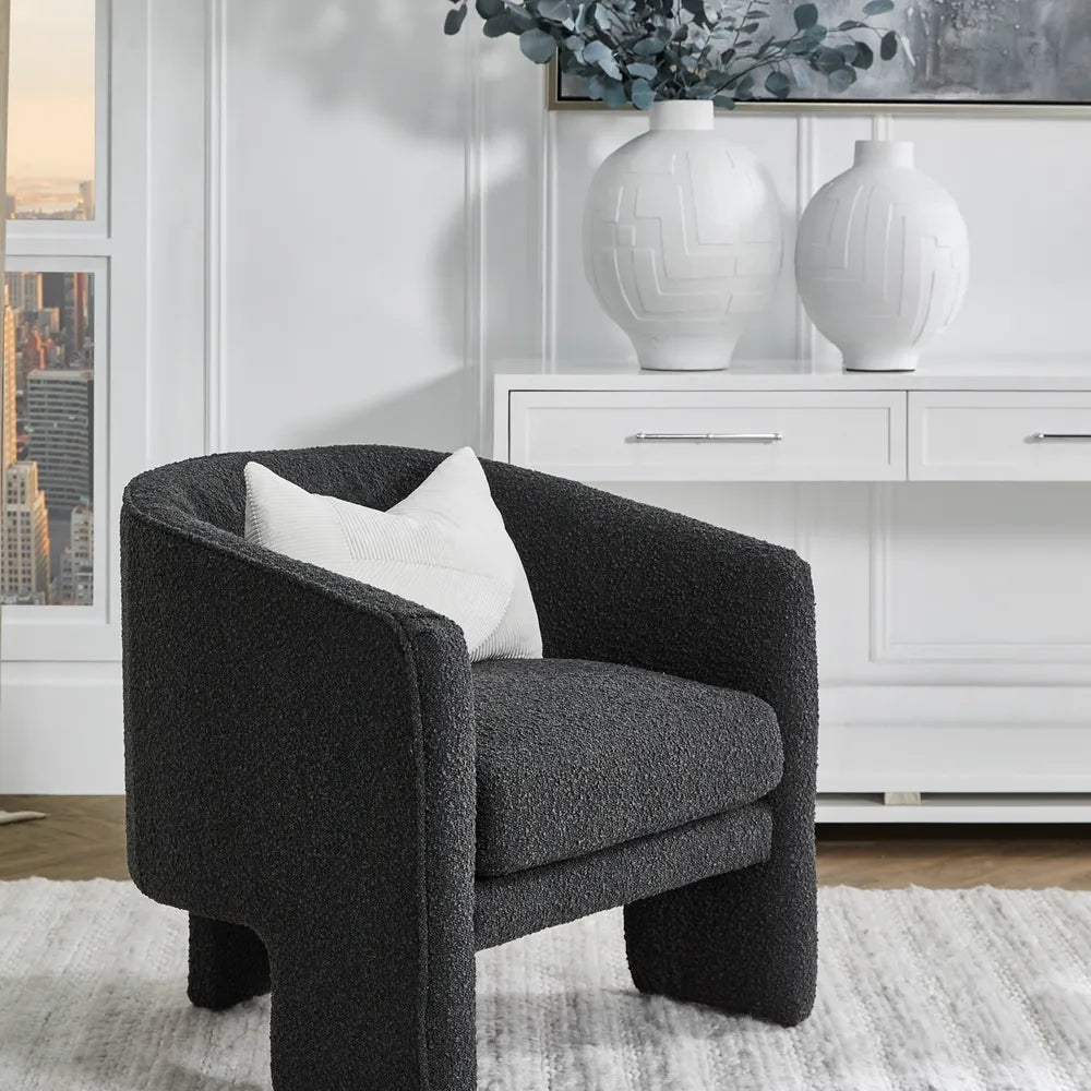 Kylie Armchair - Black Onyx Boucle