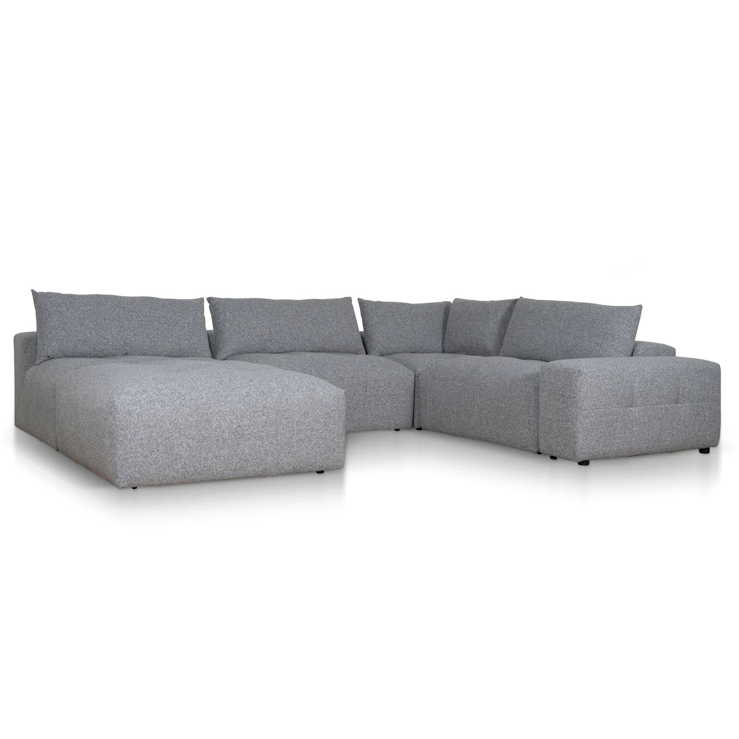 Rowan Right Chaise Fabric Sofa - Glacier Grey