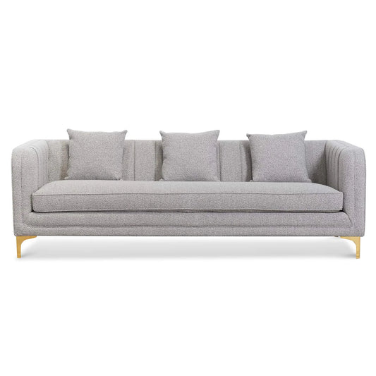 Arabella  3 Seater Sofa - Ash Grey Boucle