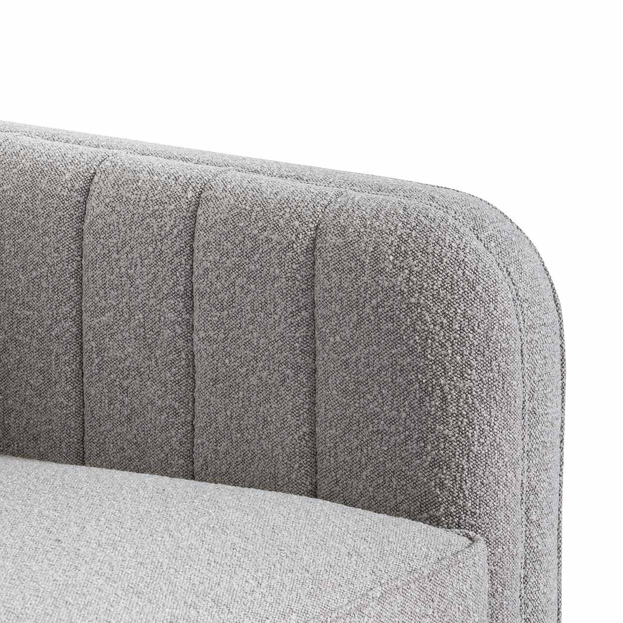 Arabella  3 Seater Sofa - Ash Grey Boucle