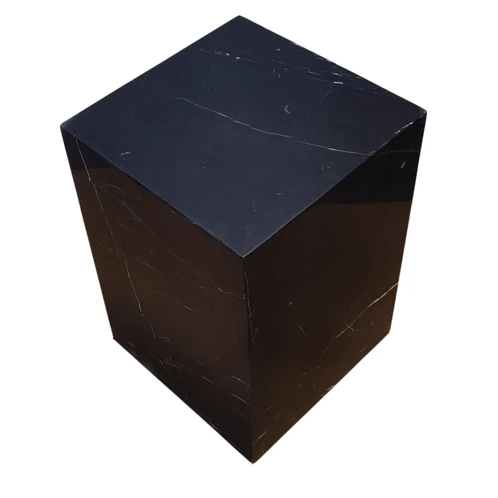 Hendrix Black Marble Side Table