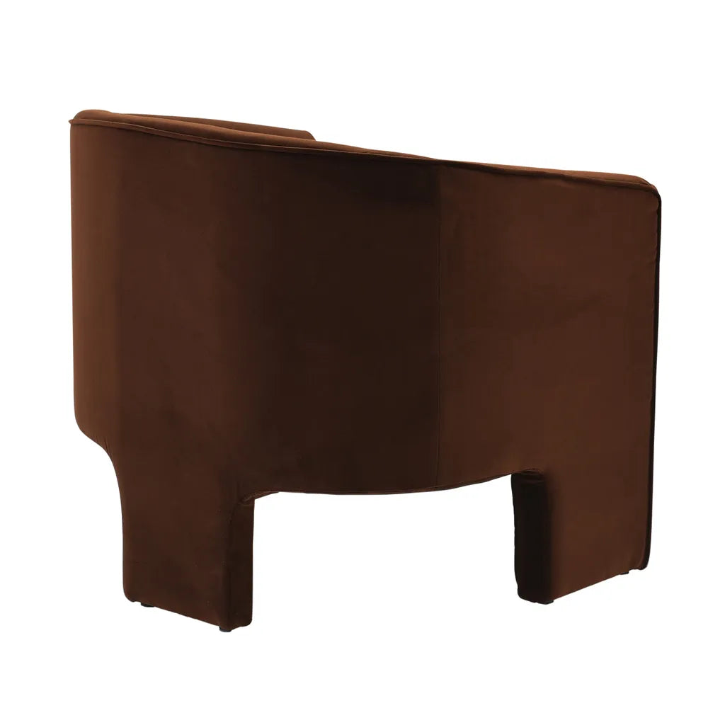 Kylie Armchair - Dark Chocolate Velvet