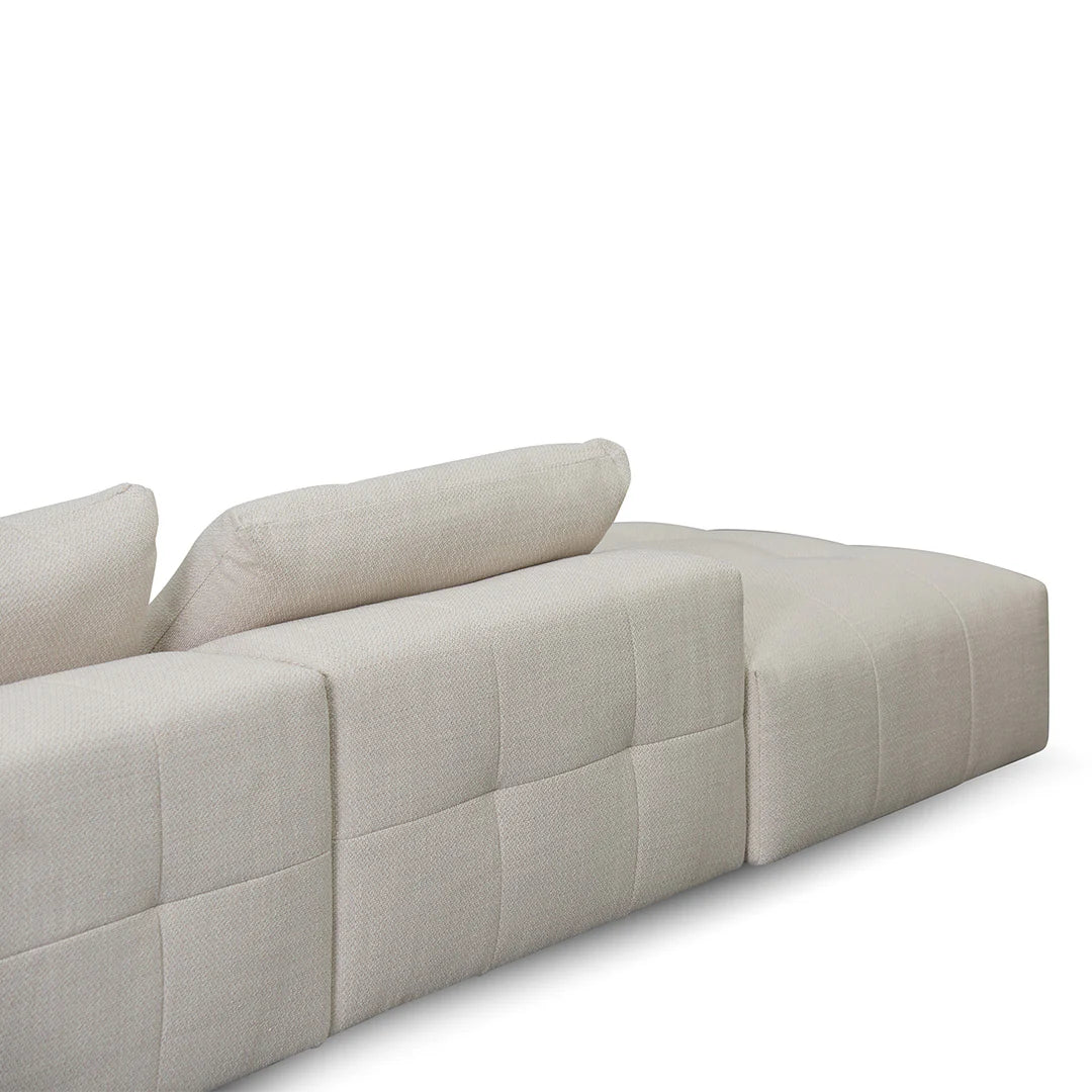 Rowan Right Chaise Fabric Sofa - Taupe Beige